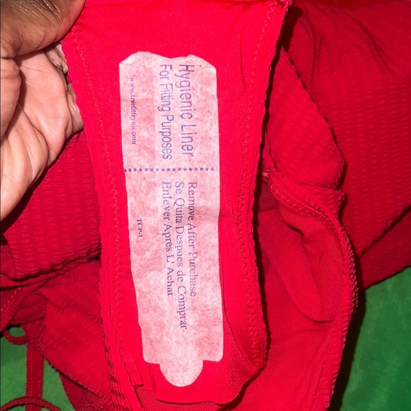 NWOT Sea Level Red One-Shoulder Swimsuit size 12 - Picture 6 of 7